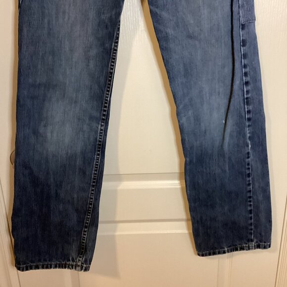 Wrangler 20X Men's Jeans 31 X 36 Dark Blue Straight Leg - Picture 3 of 13